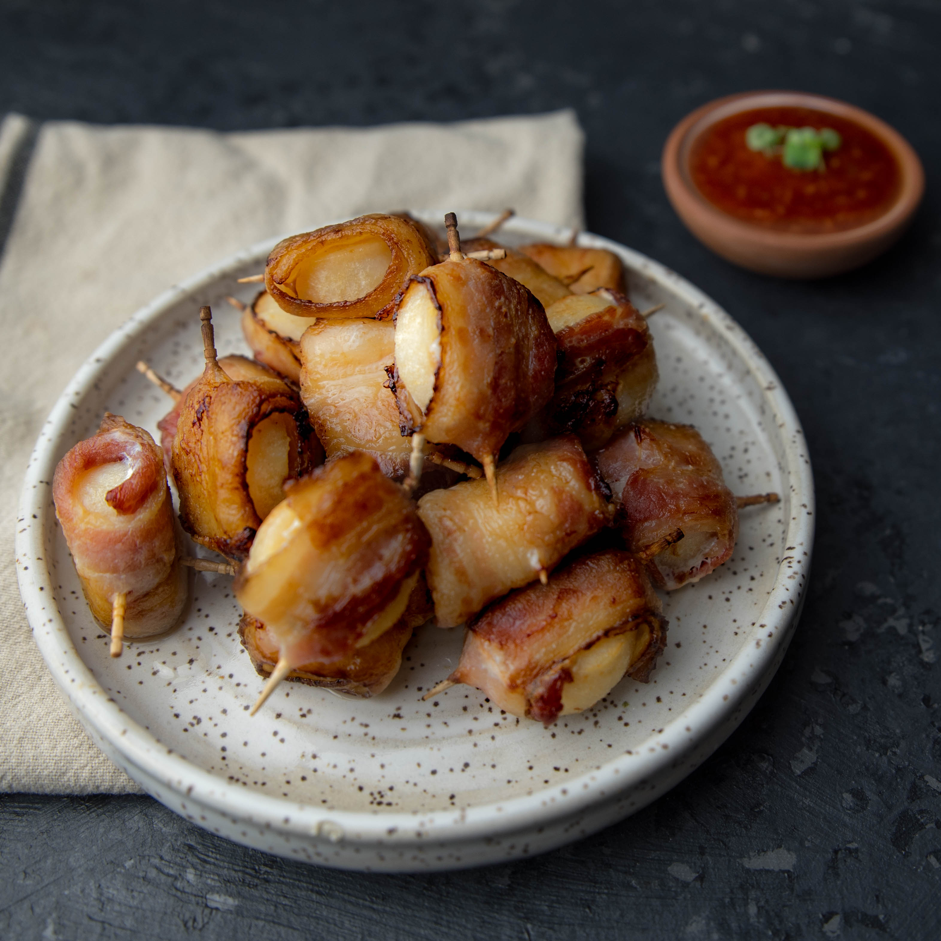 Scallops and bacon
